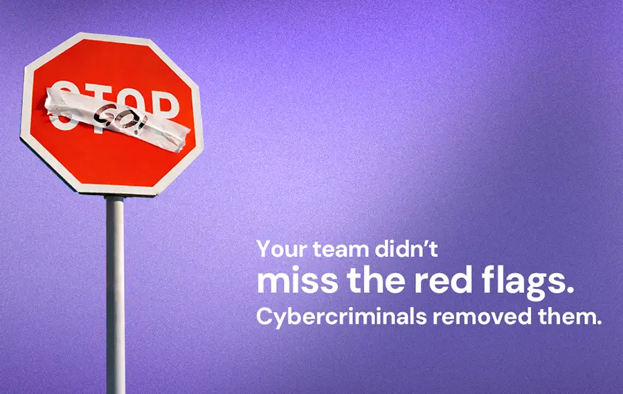 You didn't miss the red flags. Cybercriminals removed them.
